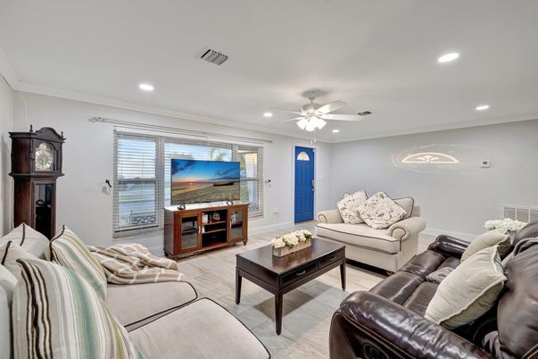 Interior, Living room, Recessed Lighting