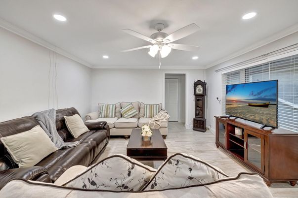 Interior, Living room, Recessed Lighting