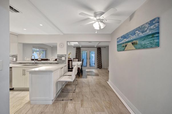 Interior, Kitchen, Marble, Recessed Lighting