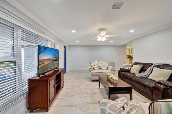 Interior, Living room, Recessed Lighting