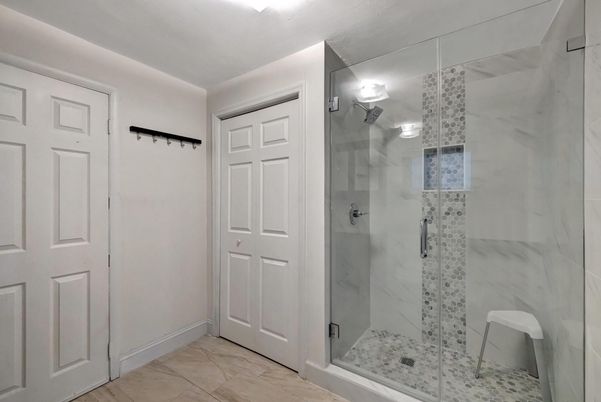Bathroom, Glass Shower, Interior