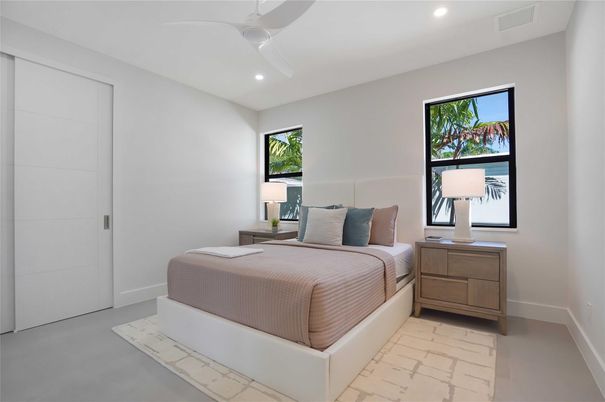 Bedroom, Interior, Recessed Lighting