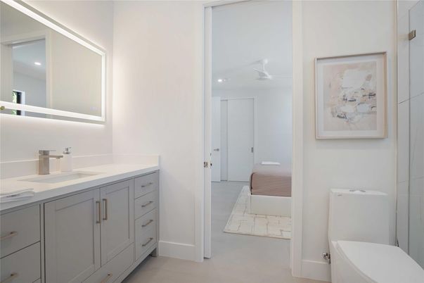 Bathroom, Interior, Recessed Lighting