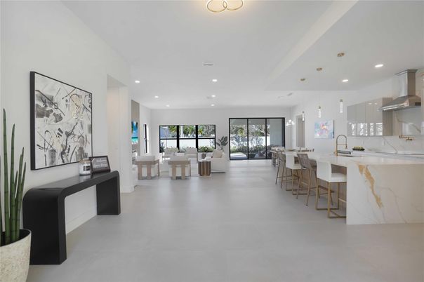Dining room, Interior, Kitchen, Living room, Pendant Lights, Recessed Lighting