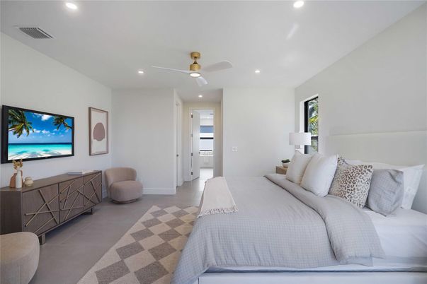 Bedroom, Interior, Recessed Lighting