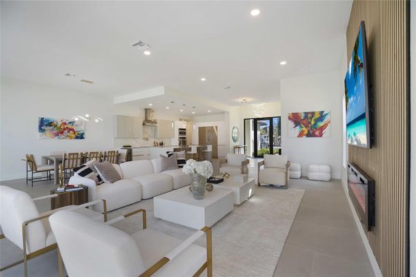 Interior, Kitchen, Living room, Recessed Lighting