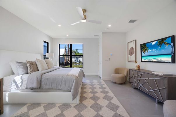 Bedroom, Interior, Recessed Lighting