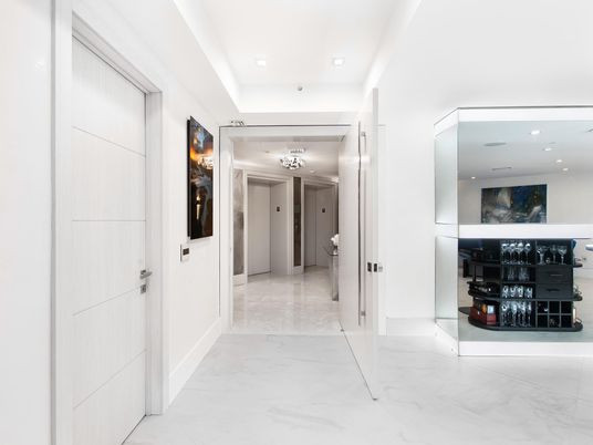 Interior, Marble, Recessed Lighting