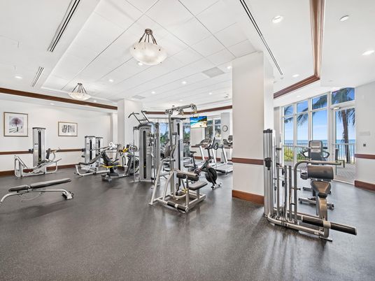 Fitness Equipment, Gym, Interior, Recessed Lighting