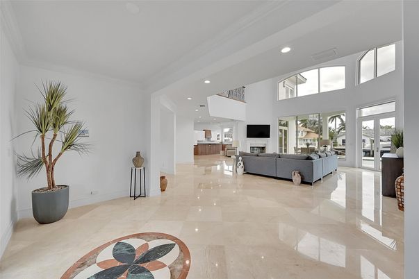 Interior, Living room, Recessed Lighting