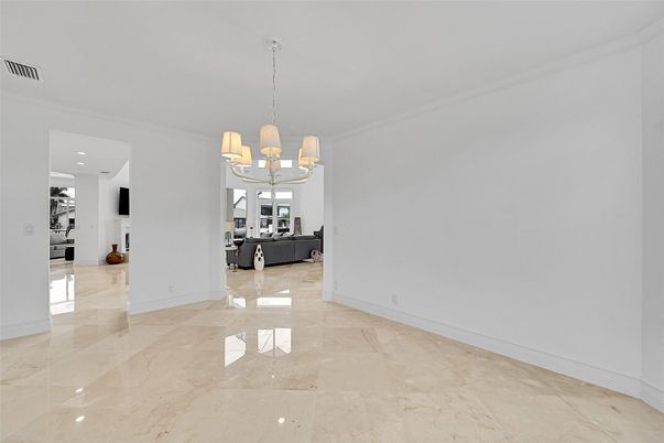 Chandelier, Empty room, Interior, Recessed Lighting