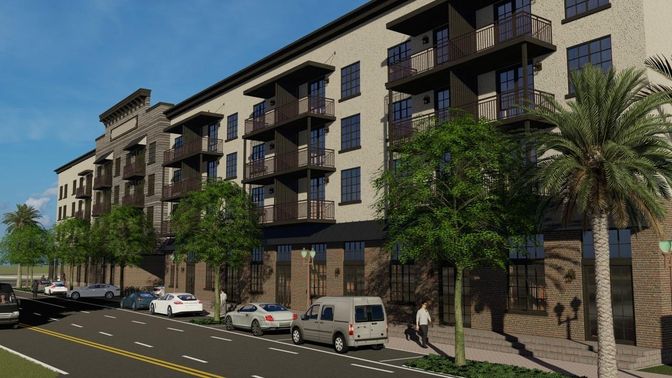 Exterior, Facade, Condo Building