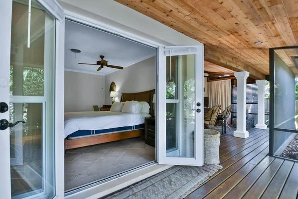 Bedroom, Interior, Wooden Ceilings, Wood Texture Flooring