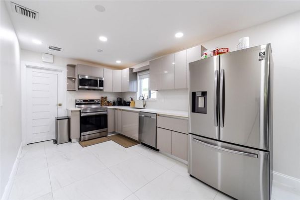 Interior, Kitchen, Recessed Lighting, Stainless Steel Appliances