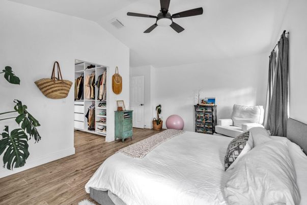 Bedroom, Interior, Wood Texture Flooring