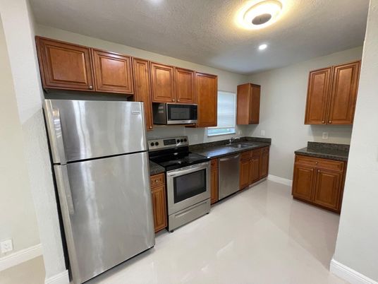 Interior, Kitchen, Recessed Lighting, Stainless Steel Appliances