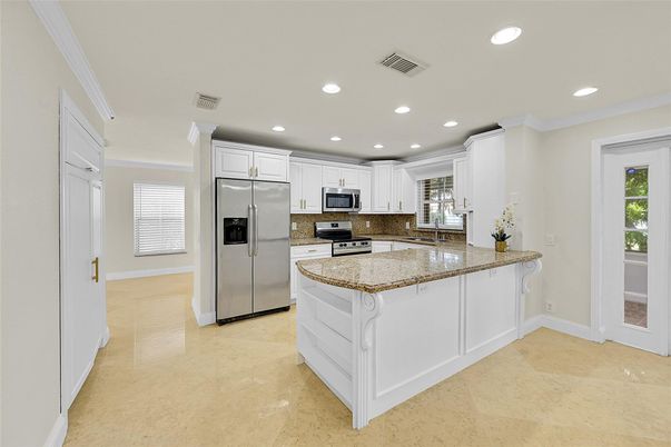 Interior, Kitchen, Recessed Lighting, Stainless Steel Appliances