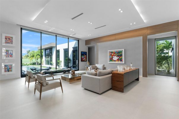 Interior, Living room, Recessed Lighting