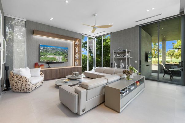 Interior, Living room, Recessed Lighting