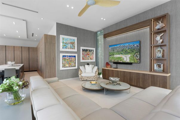 Interior, Living room, Recessed Lighting
