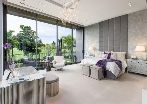 Bedroom, Chandelier, Interior, Recessed Lighting