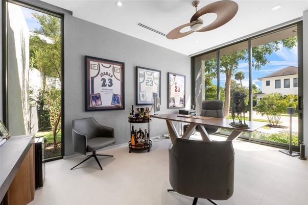 Home Office, Interior, Recessed Lighting