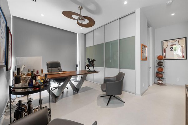Home Office, Interior, Recessed Lighting