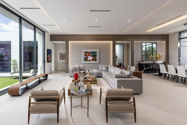 Dining room, Interior, Living room, Recessed Lighting