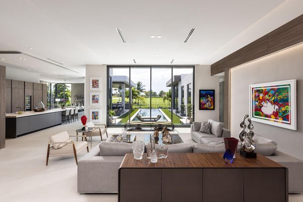 Interior, Living room, Recessed Lighting