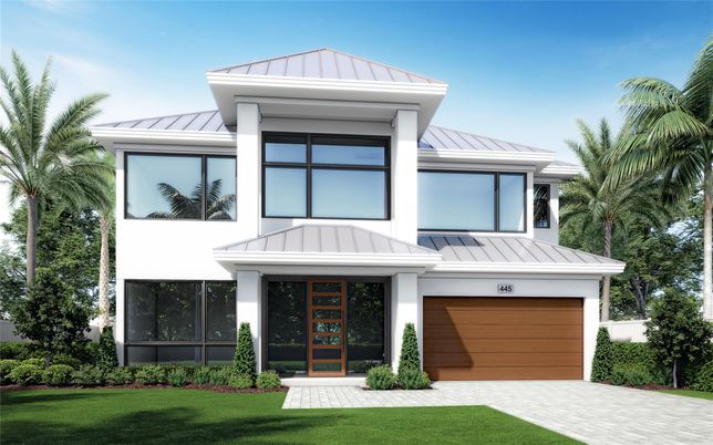Attached, Exterior, Facade, Modern