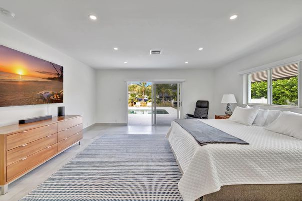 Bedroom, Interior, Recessed Lighting