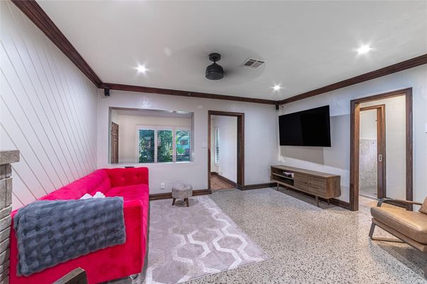 Interior, Living room, Recessed Lighting