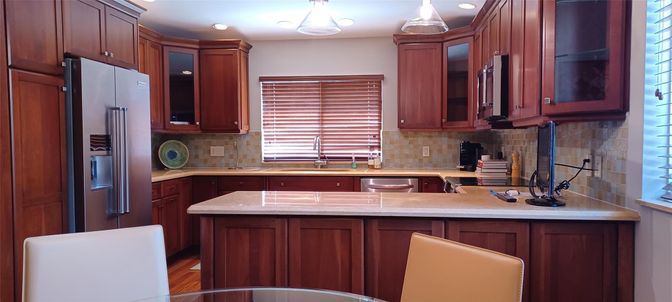 Interior, Kitchen, Wood Texture Flooring
