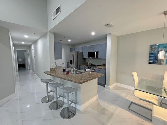 Interior, Kitchen, Marble, Recessed Lighting