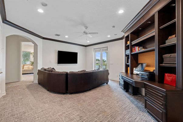 Home Office, Interior, Living room, Recessed Lighting