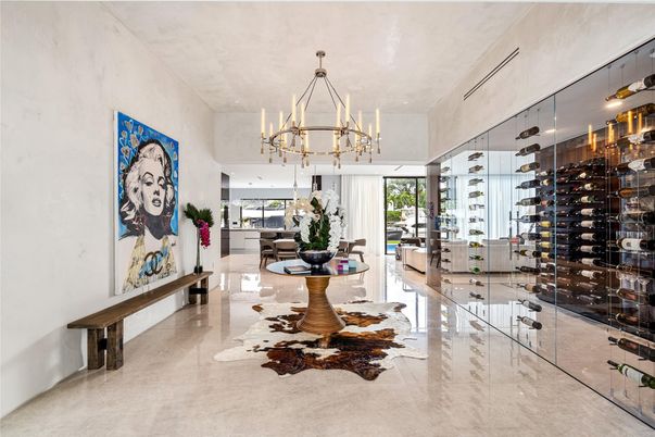 Chandelier, Interior, Wine Storage