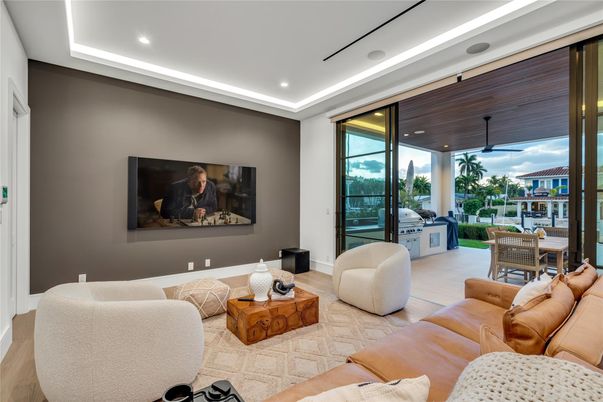 Interior, Living room, Recessed Lighting