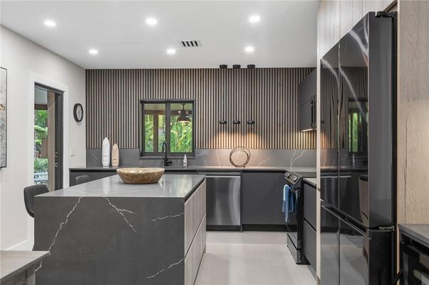 Interior, Kitchen, Recessed Lighting, Stainless Steel Appliances