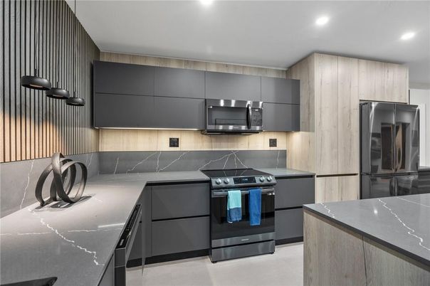Interior, Kitchen, Recessed Lighting, Stainless Steel Appliances