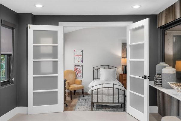 Bedroom, Interior, Recessed Lighting