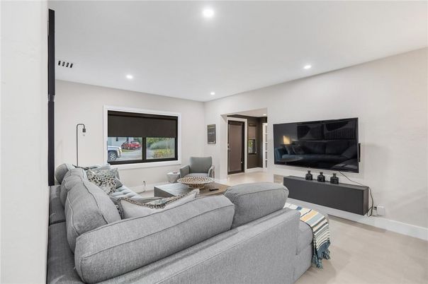 Interior, Living room, Recessed Lighting