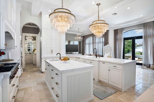 Chandelier, Interior, Kitchen, Recessed Lighting