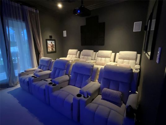 Home Theatre Room, Interior, Recessed Lighting, Theatre Room
