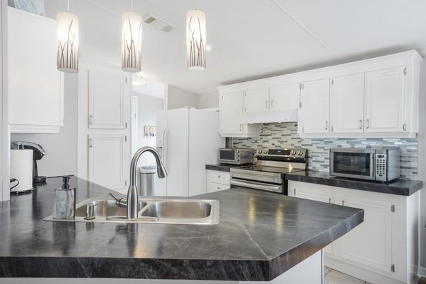 Interior, Kitchen, Pendant Lights, Stainless Steel Appliances
