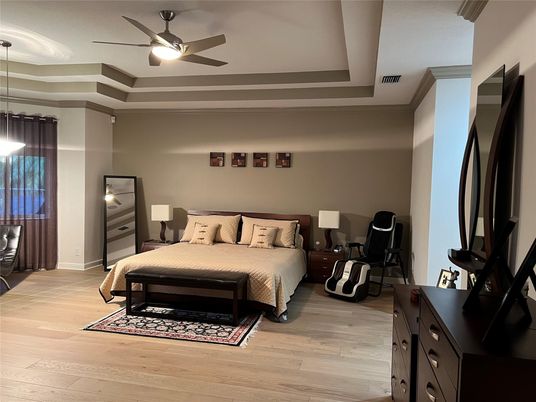 Bedroom, Interior, Wood Texture Flooring