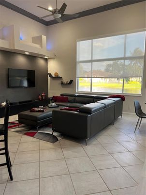 Interior, Living room, Recessed Lighting