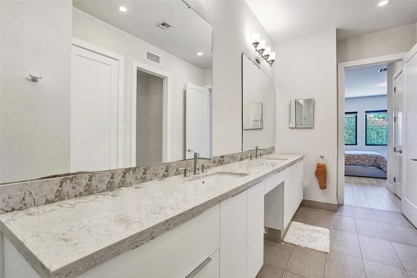 Bathroom, Bedroom, Dual Sink Vanities, Interior, Recessed Lighting