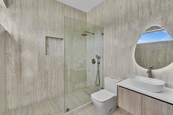 Bathroom, Glass Shower, Interior