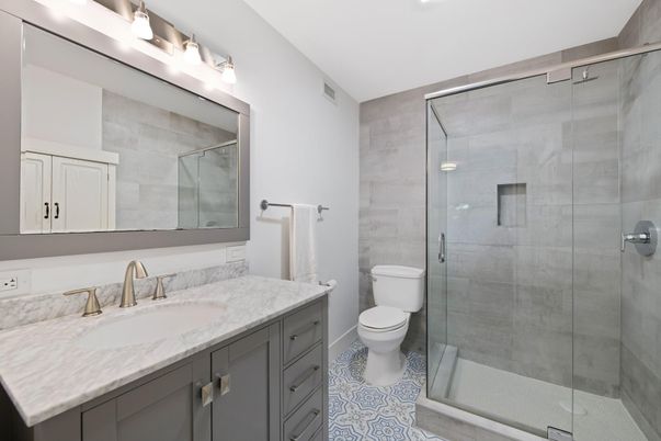 Bathroom, Glass Shower, Interior