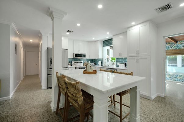 Interior, Kitchen, Recessed Lighting, Stainless Steel Appliances